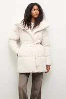 Bunda Answear.LAB dámská, béžová barva, zimní, oversize