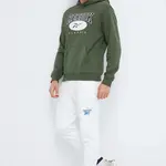 Tepláky Reebok bílá barva, s potiskem