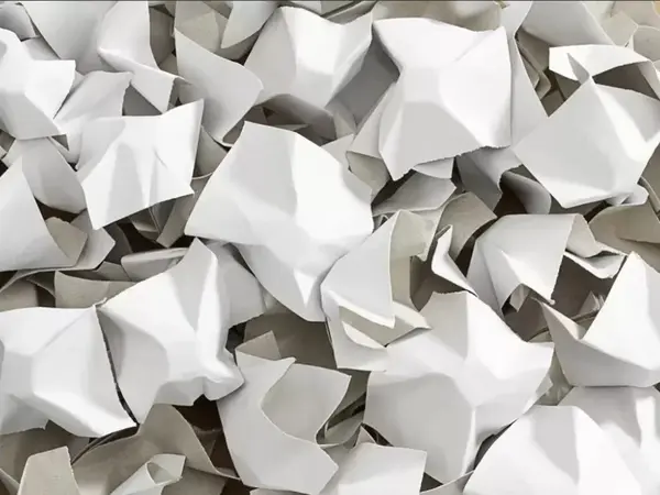 Fixační tělíska papírová, chipsy 400l bílá-bílá