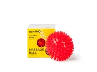 Rehabiq Masážna loptička ježko, 8 cm, červená