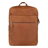 Kožený business batoh Burkely Roune - koňak