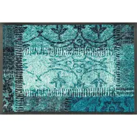 Esposa DVEŘNÍ ROHOŽKA, 40/60 cm, antracitová, tyrkysová