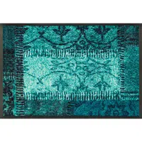 Esposa DVEŘNÍ ROHOŽKA, 40/60 cm, tyrkysová, antracitová