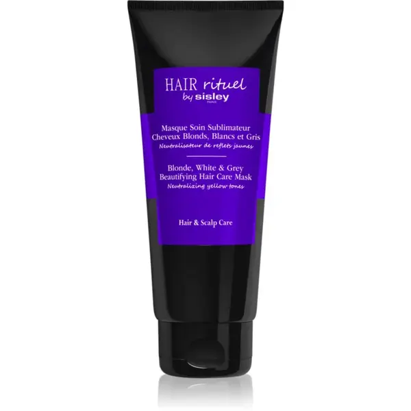 Hair Rituel by Sisley Blonde, White & Grey Beautifying Hair Care Mask maska na vlasy neutralizujúci mosadzné podtóny 200 ml