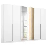 Rauch Möbel ŠATNÍ SKŘÍŇ S OTOČNÝMI DVEŘMI, bílá, dub artisan, 271/210/54 cm