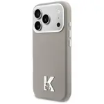 Zadní kryt KARL LAGERFELD case pro Apple iPhone 17 Pro compatible with MagSafe KLHMP17L5PGFKHGG, grey
