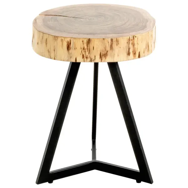 ODKLÁDACÍ STOLEK, akácie, černá, barvy akácie