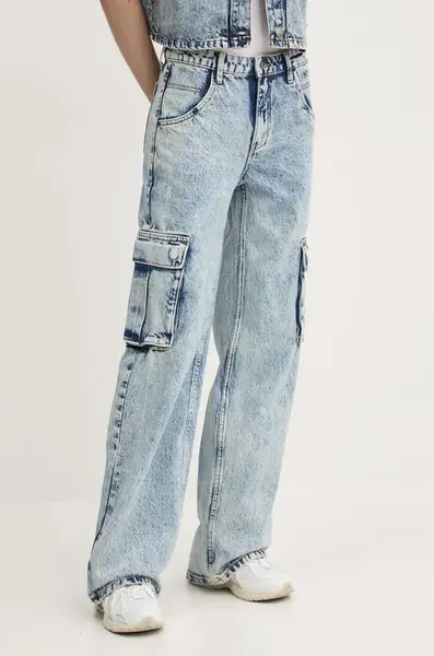 Džíny Guess Originals dámské, high waist, W4YG19 D4XY0