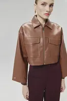 Bunda Answear.LAB dámská, hnědá barva, přechodná