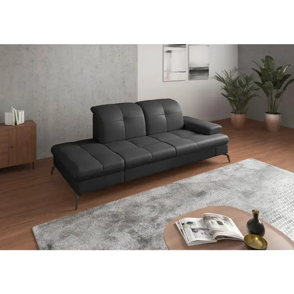 Sit & More LENOŠKA, textil, kůže, černá