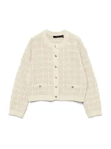 VERO MODA Kardigán 'VMHEATHER'  béžová