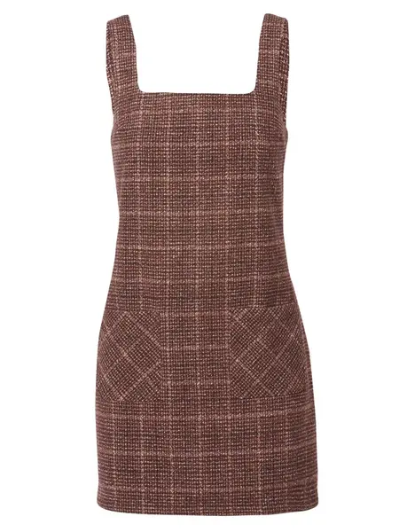 KOROSHI Šaty  hnedá / červená