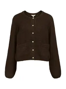 OBJECT Kardigán 'SAGGIA'  čokoládová