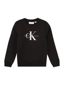 Calvin Klein Jeans Mikina  čierna / biela