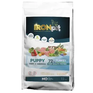 IRONpet Dog Puppy Mini & Medium Turkey (Krocan) 12 kg