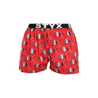 Styx Pánské trenky art sportovní guma obrazce (B1659) XL