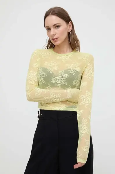 Halenka Patrizia Pepe dámská, zelená barva, hladká, 2M4366 J207