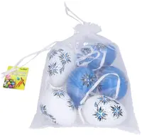 Vajíčko W044997 dekorační plastové mix 4x6 cm, 6 ks