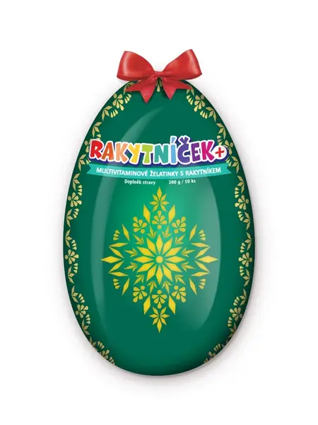 Rakytníček Multivitaminové želatinky s rakytníkem 50 ks tyrkysové vejce 2026
