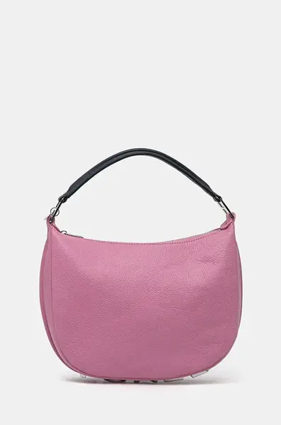 Kožená kabelka Silvian Heach SPACCANAPOLI růžová barva, RCP25028BO