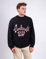 Carhartt WIP Chedda Sweater Black/Glassy Pink L