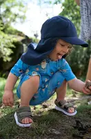 Dětské sandály Reima zelená barva