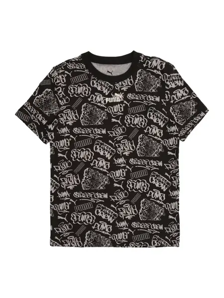 PUMA Tričko 'Mid 90s'  béžová / čierna