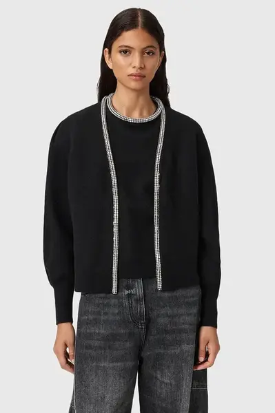 AllSaints Vlněný kardigan AllSaints ODELL