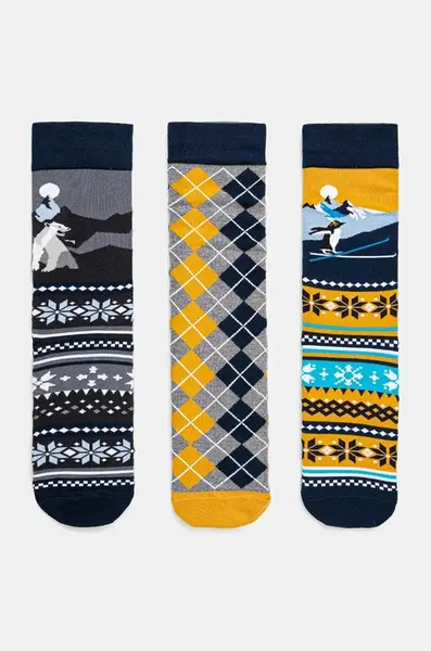 Bavlněné ponožky Medicine 3-pack pánské, více barev