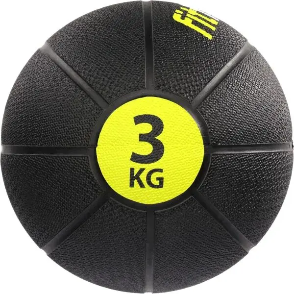 Fitforce MEDICINE BALL 3 KG Medicinbal, čierna, veľkosť 3 KG