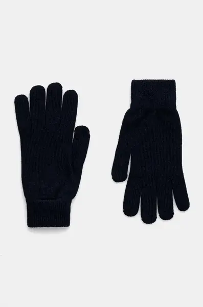 Vlněné rukavice PS Paul Smith pánské, tmavomodrá barva