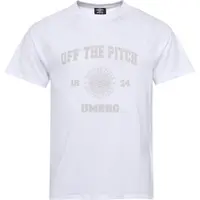 Umbro COLLEGIATE GRAPHIC TEE Pánské tričko, bílá, velikost