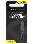 Avid carp obratlík s kroužkem a převlek outline flecktone ronnie sleeve kit