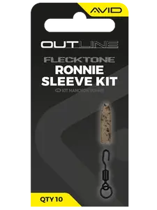 Avid carp obratlík s kroužkem a převlek outline flecktone ronnie sleeve kit
