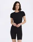Tričko Organic Basics Core Rib Tee Black