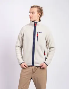 Patagonia M's Retro Pile Jacket Pelican w/Smolder Blue S