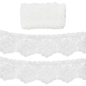 5 Yards Polyester Flower Embroidery Lace Trim
