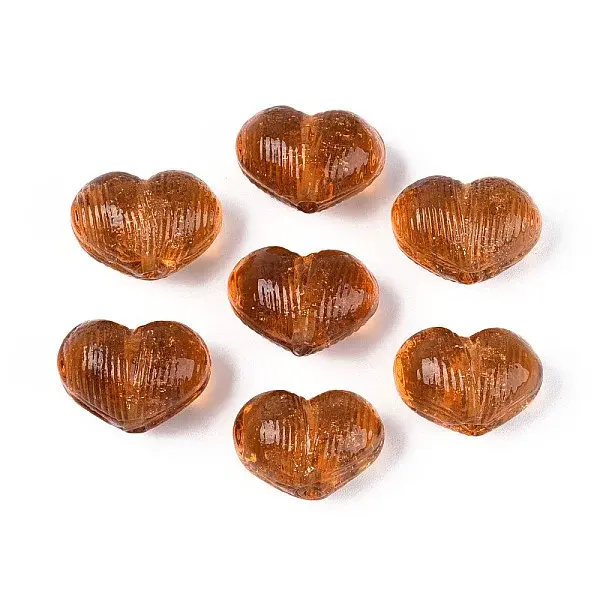 Handmade Gold Sand Lampwork Beads