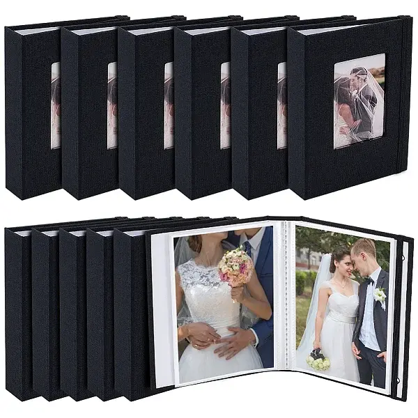 12Pcs 6 Inch PP Photo Albums