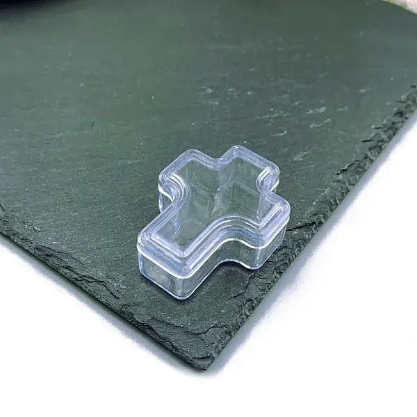 Cross Shaped Portable PVC Small Jewelry Storage Boxes with Lid