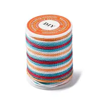 Segment Dyed Twisted Waxed Polyester Cord