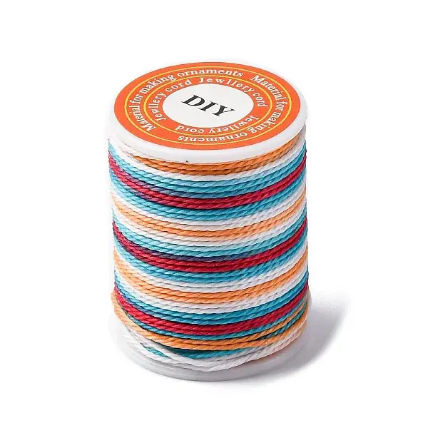 Segment Dyed Twisted Waxed Polyester Cord