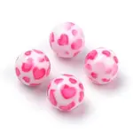 Opaque Printed Acrylic Beads