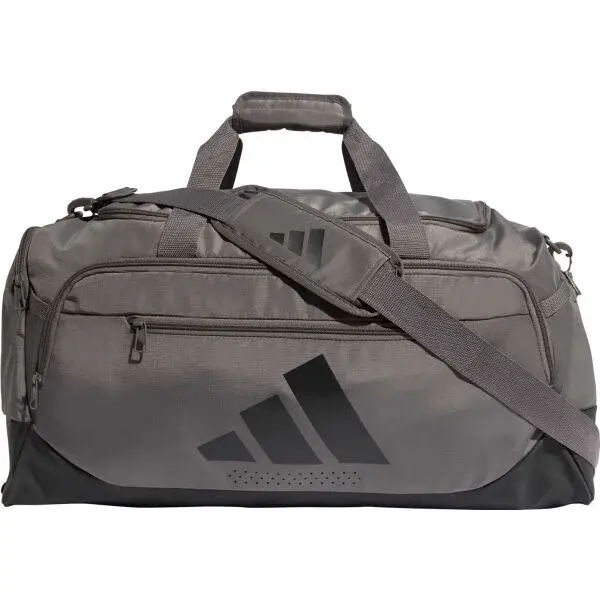 adidas TRAINING DEFENDER DUFFLE M Športová taška, sivá, veľkosť