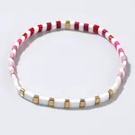 Bohemian Style Glass Seed Beaded Stretch Bracelets for Women Men