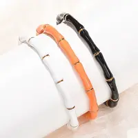 304 Stainless Steel Enamel Cuff Bangles for Women