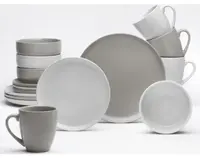 Jedálenský servis (16 dielov) Stockholm, piesková/taupe%