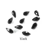 72Pcs Transparent Eletroplate Glass Charms