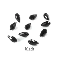 72Pcs Transparent Eletroplate Glass Charms