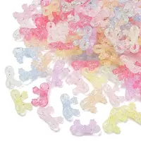 Transparent Crackle Acrylic Beads